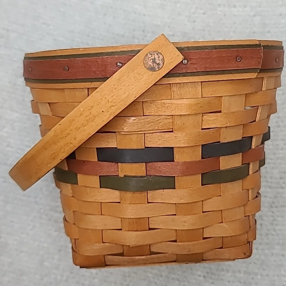 Longaberger Vintage 1996 Shades of Autumn Maple Leaf Basket/Liner/Insert 13935